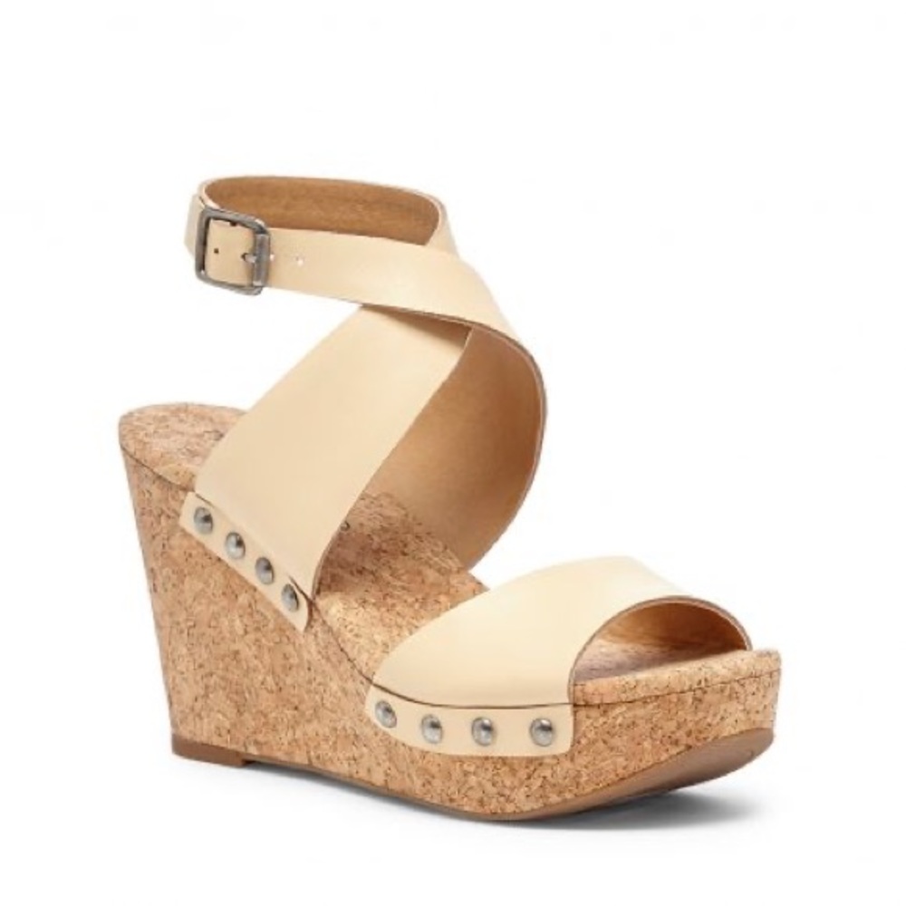 Lucky Brand Missey Leather Wedge 8